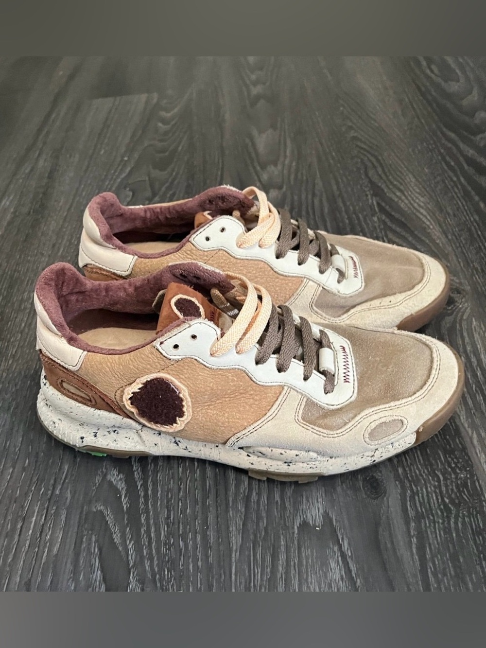 Satorisan Chacrona Neutral Tan & Brown Casual Sneakers Size EU39/W8